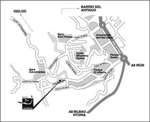 Mapa de ubicación del estudio ARTROPIA